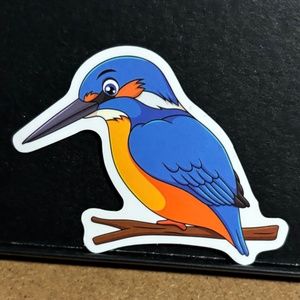 BLUE JAY BIRD STICKER